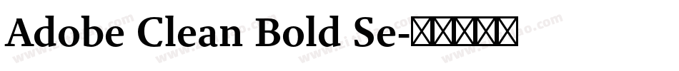 Adobe Clean Bold Se字体转换